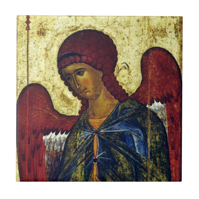 Carreau Icône orthodoxe Saint Ange Gabriel (Devant)