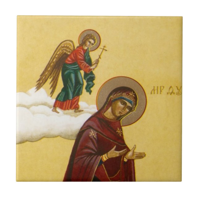 Carreau Icône russe de Vierge Marie (Devant)