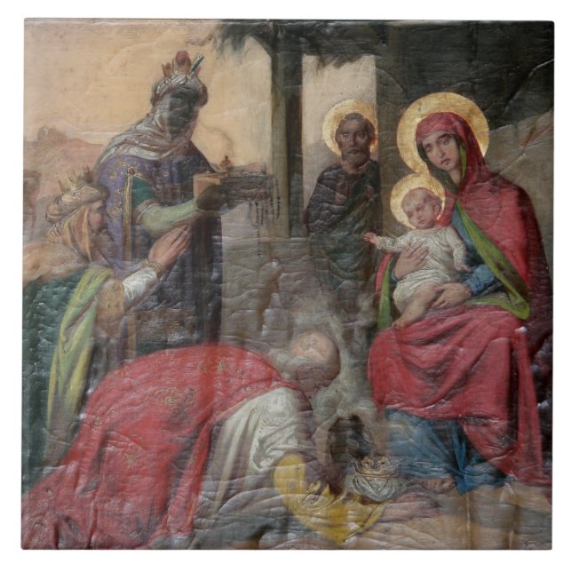 Carreau Icônerie orthodoxe serbe à l'église de Valjevo. - (Devant)