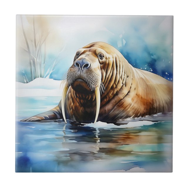 Carreau Icy Water Walrus Serene (Devant)