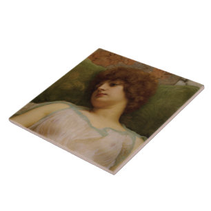 Carreau Idle Moments by John William Godward