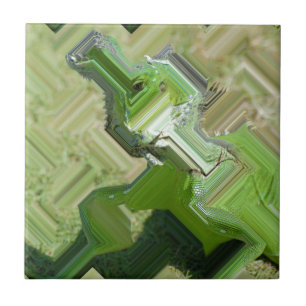 Carreau Iguana verte