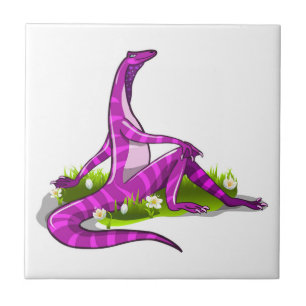 Carreau Iguanodon Montre Sa Beauté Naturelle.