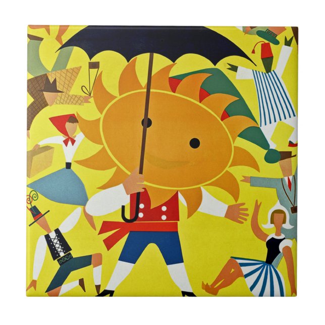 Carreau Il n'y a pas de pluie au Portugal~ Mais des touris (Devant)