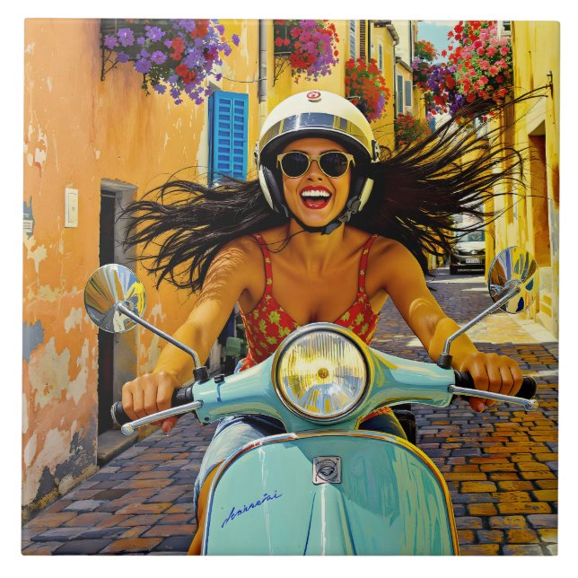 Carreau  “Il riso del vento” (Le Rire du Vent) (Devant)