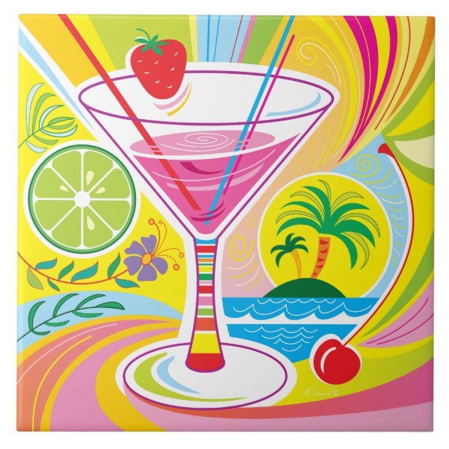 Carreau Île de cocktail (Devant)