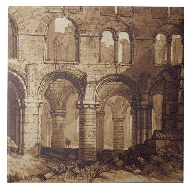Carreau Île sainte Cathed de Joseph Mallord William Turner (Devant)