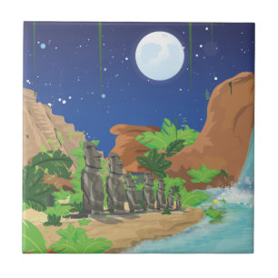 Carreau Île tropicale