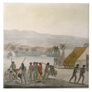 Carreau Îles de sandwich - un occidental négociant pour le