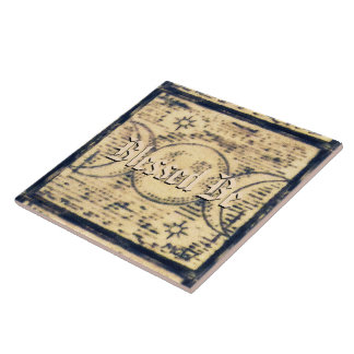 Carreau Illus à trois lunes. Carrelage d'autel de style Pr