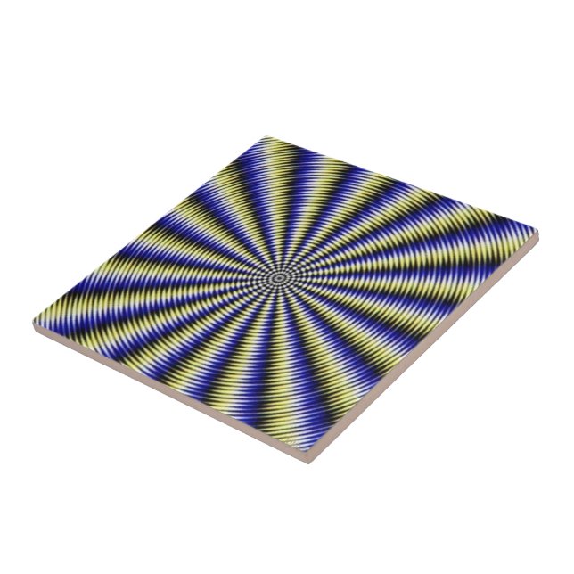 Carreau Illusion optique noire et blanche (Côté)