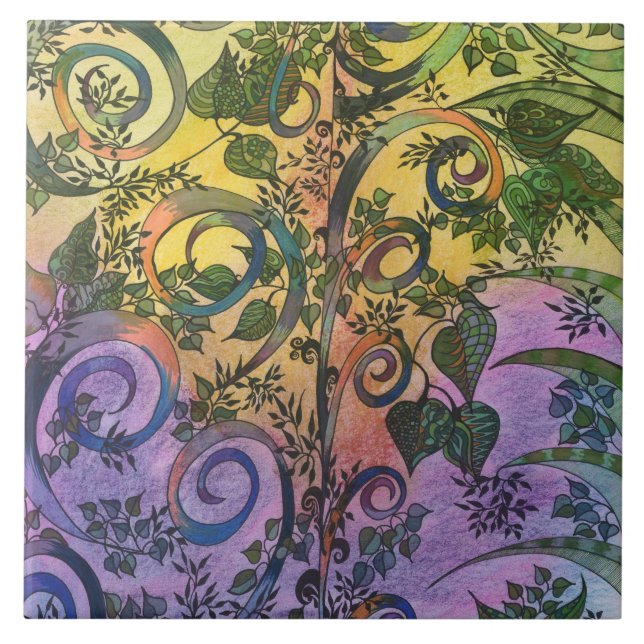 Carreau Illusions Illusions Grande mosaïque en céramique (Devant)