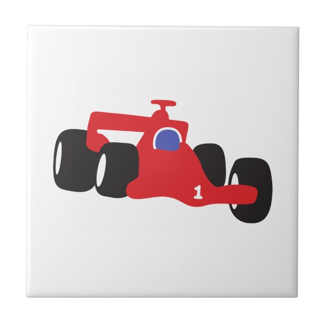 Carreau Illustration Auto Racing imprimée sur les t-shirts (Devant)