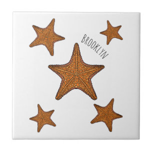 Carreau Illustration de dessin de Starfish