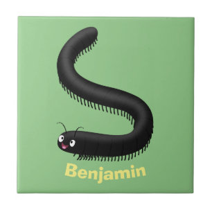 Carreau Illustration de dessin mignon millipede