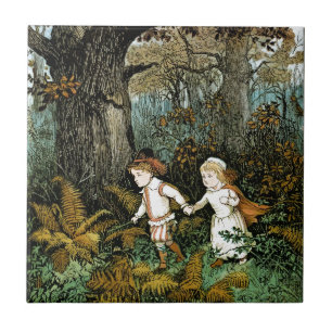 Carreau Illustration de Hansel et de Gretel