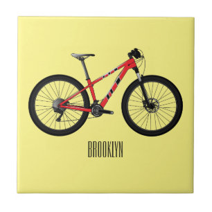Carreau Illustration de la bande dessinée de vélo