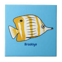 Illustration de la caricature du poisson papillon