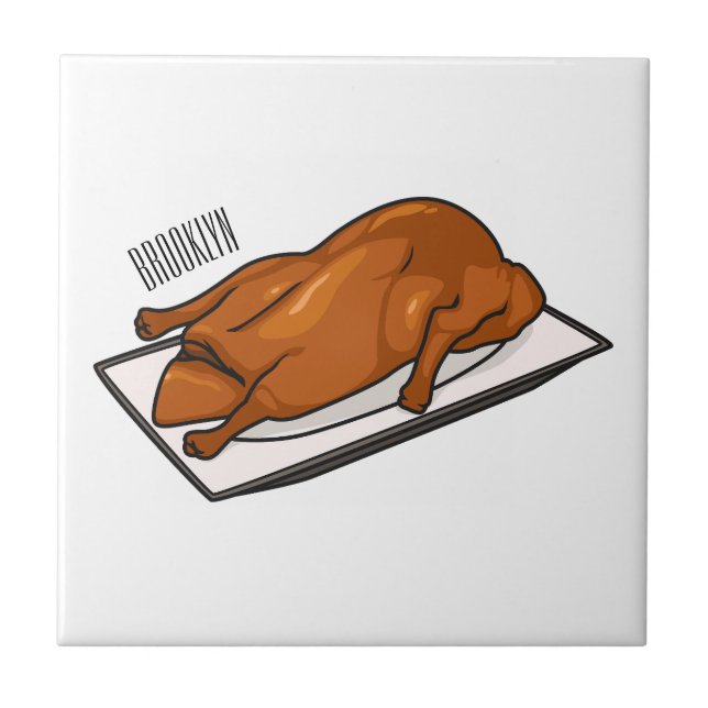 Carreau Illustration de Peking duck (Devant)
