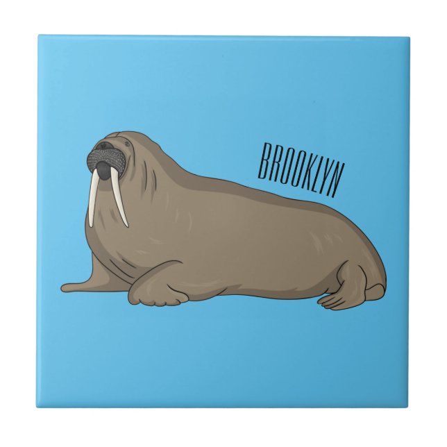 Carreau Illustration de Walrus (Devant)