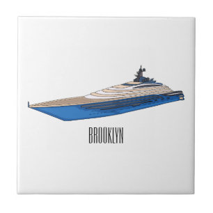 Carreau Illustration de yacht
