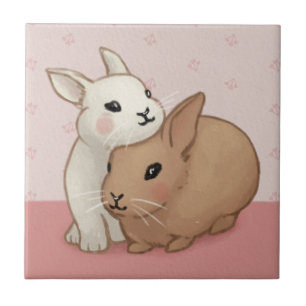 Carreau Illustration du lapin mignon