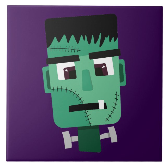 Carreau Illustration du monstre de Frankenstein (Devant)