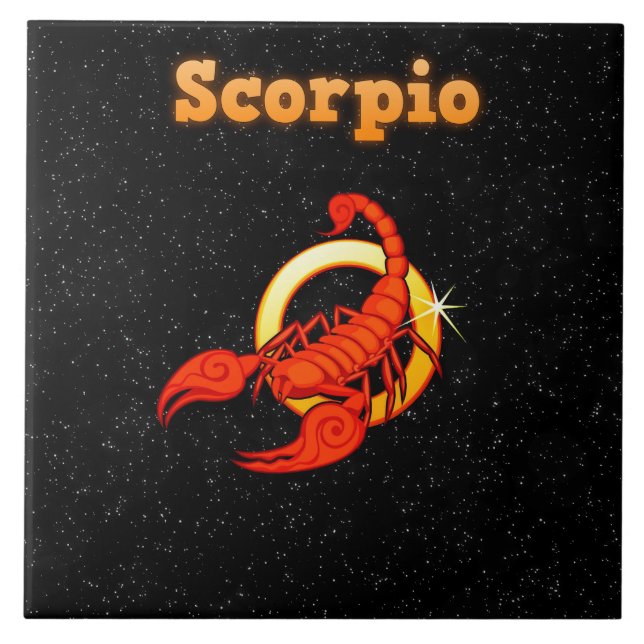 Carreau Illustration du scorpion (Devant)