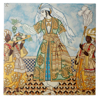 Carreau Illustration « Femmes perses » par Ivan Bilibin
