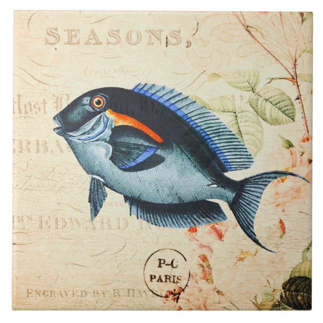 Carreau Illustration Florale vintage (Devant)