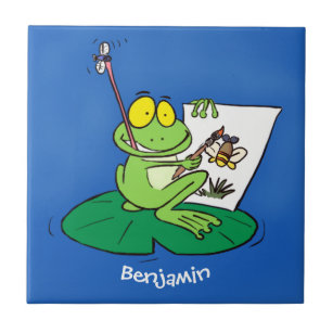 Carreaux Dessin Grenouille En Ceramique Zazzle Fr