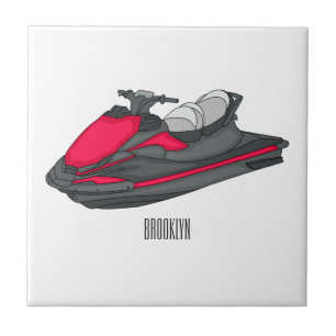 Carreau Illustration Jet ski