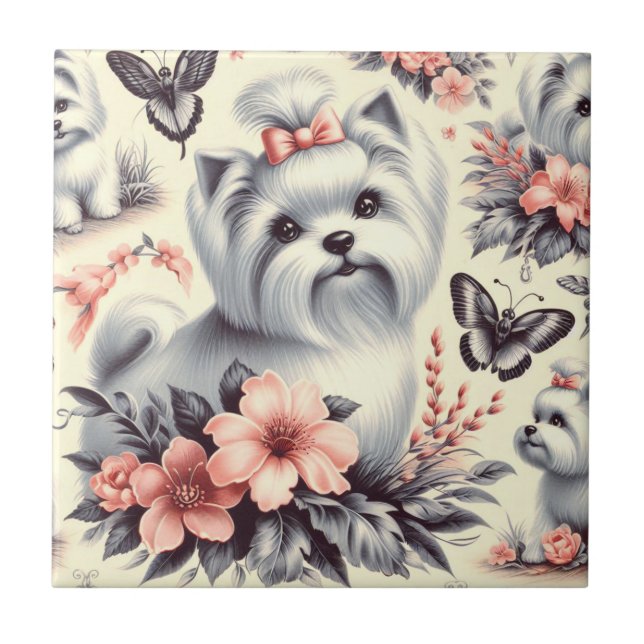 Carreau Illustration maltaise vintage (Devant)