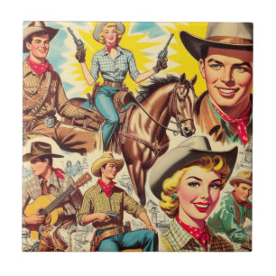 Carreau Illustration vintage Pays sans faille