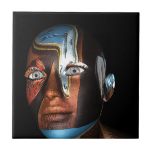 Carreau Illustrations de Dali 3d sur des marchandises