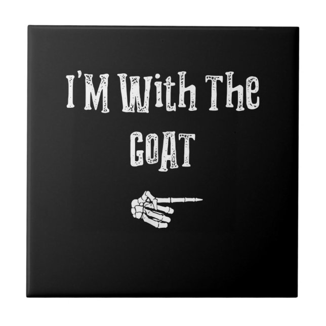 Carreau I'm With Goat Halloween Costume Funny (Devant)