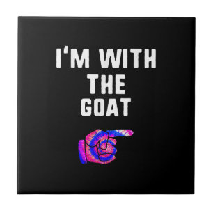 Carreau I'm With Goat Tie Dye Halloween Matching