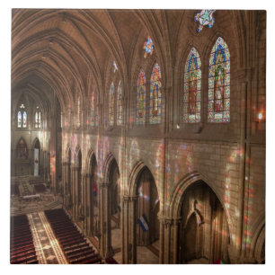 Carreau Image HDR de l'intérieur de la Basilique, Quito, É