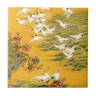 Carreau Image japonaise de cigognes