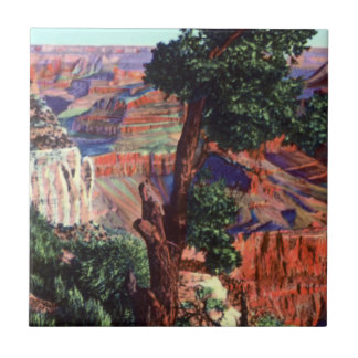 Carreau Image vintage de paysage de canyon grand