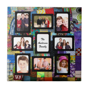 CARREAU IMAGES DE CADRE DE PHOTOS QUILT AJOUTER