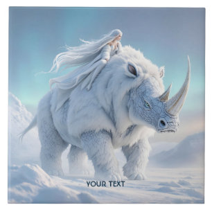 Carreau Imaginaire Belle Rhino fille Neige
