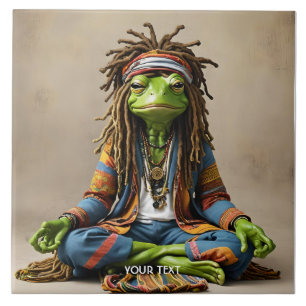 Carreau Imaginaire Cute Frog Dreads Méditation