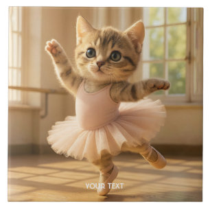 Carreau Imaginaire Cute Kitten Petite Ballerina