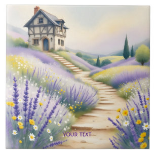 Carreau Imaginaire Cute Lavender House Fleurs