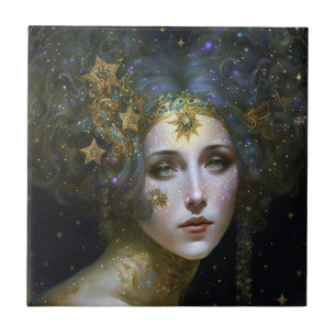 Carreau Imaginaire de déesse cosmique