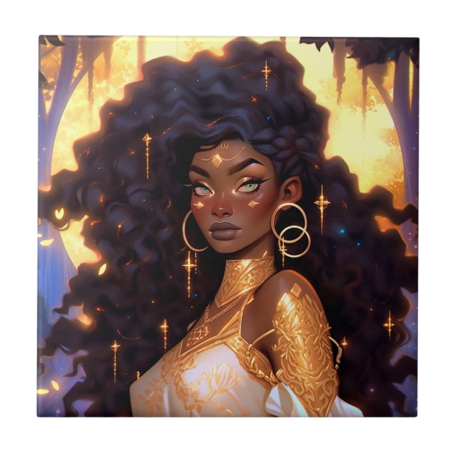 Carreau Imaginaire femme Art Africain Américain (Devant)