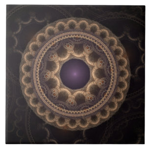 Carreau Imaginaire foncé fractal rond fairy