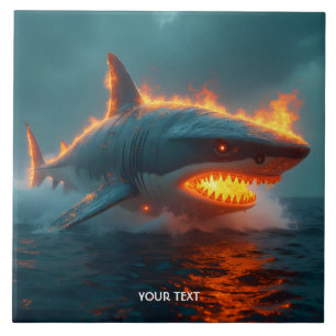 Carreau Imaginaire mignon feu requin mer