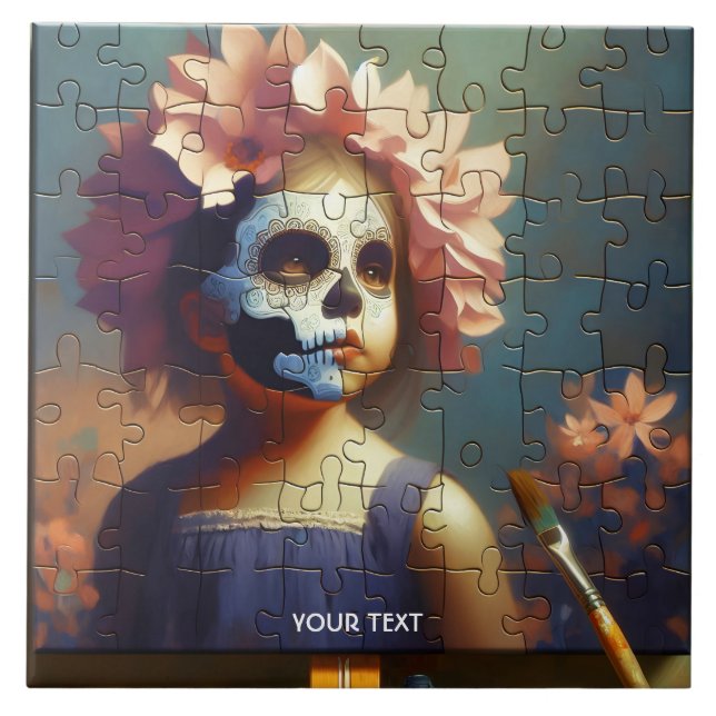 Carreau Imaginaire mignon Puzzle Fleurs filles (Devant)